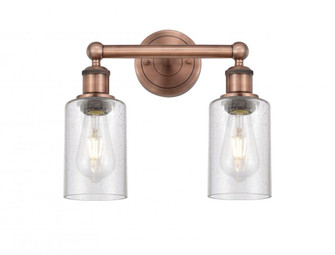 Clymer - 2 Light - 13 inch - Antique Copper - Bath Vanity Light (3442|616-2W-AC-G804)