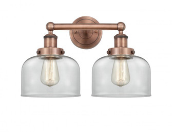 Bell - 2 Light - 17 inch - Antique Copper - Bath Vanity Light (3442|616-2W-AC-G72)