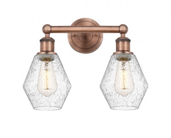 Cindyrella - 2 Light - 15 inch - Antique Copper - Bath Vanity Light (3442|616-2W-AC-G654-6)