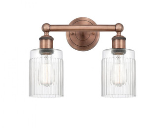 Hadley - 2 Light - 14 inch - Antique Copper - Bath Vanity Light (3442|616-2W-AC-G342)