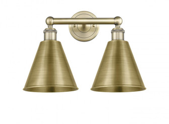 Berkshire - 2 Light - 17 inch - Antique Brass - Bath Vanity Light (3442|616-2W-AB-MBC-8-AB)