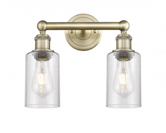 Clymer - 2 Light - 13 inch - Antique Brass - Bath Vanity Light (3442|616-2W-AB-G804)