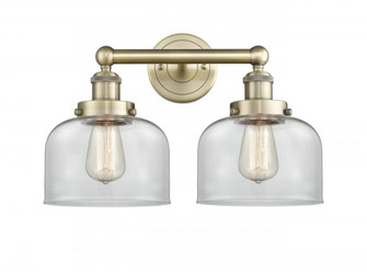 Bell - 2 Light - 17 inch - Antique Brass - Bath Vanity Light (3442|616-2W-AB-G72)