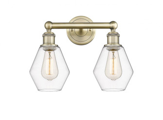 Cindyrella - 2 Light - 15 inch - Antique Brass - Bath Vanity Light (3442|616-2W-AB-G652-6)