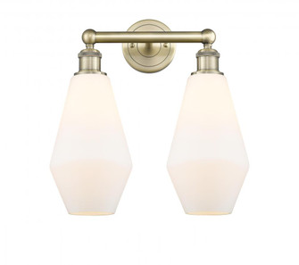 Cindyrella - 2 Light - 16 inch - Antique Brass - Bath Vanity Light (3442|616-2W-AB-G651-7)