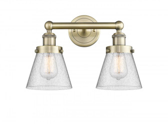 Cone - 2 Light - 15 inch - Antique Brass - Bath Vanity Light (3442|616-2W-AB-G64)