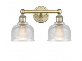 Dayton - 2 Light - 15 inch - Antique Brass - Bath Vanity Light (3442|616-2W-AB-G412)