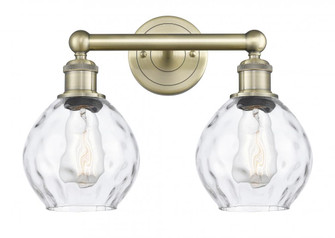 Waverly - 2 Light - 15 inch - Antique Brass - Bath Vanity Light (3442|616-2W-AB-G362)