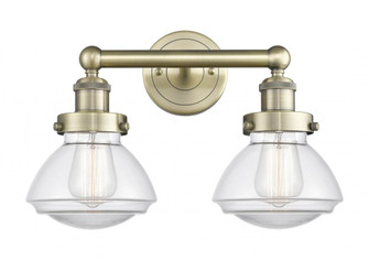 Olean - 2 Light - 16 inch - Antique Brass - Bath Vanity Light (3442|616-2W-AB-G322)