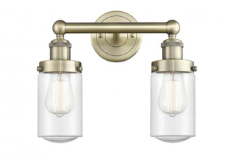 Dover - 2 Light - 14 inch - Antique Brass - Bath Vanity Light (3442|616-2W-AB-G314)