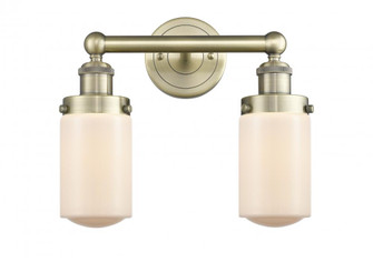 Dover - 2 Light - 14 inch - Antique Brass - Bath Vanity Light (3442|616-2W-AB-G311)