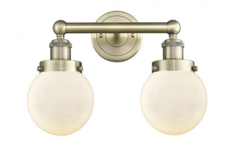 Beacon - 2 Light - 15 inch - Antique Brass - Bath Vanity Light (3442|616-2W-AB-G201-6)