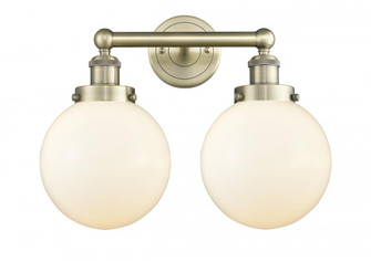 Beacon - 2 Light - 17 inch - Antique Brass - Bath Vanity Light (3442|616-2W-AB-G201-8)