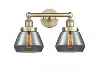 Fulton - 2 Light - 16 inch - Antique Brass - Bath Vanity Light (3442|616-2W-AB-G173)