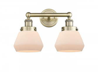 Fulton - 2 Light - 16 inch - Antique Brass - Bath Vanity Light (3442|616-2W-AB-G171)