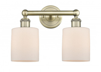 Cobbleskill - 2 Light - 14 inch - Antique Brass - Bath Vanity Light (3442|616-2W-AB-G111)