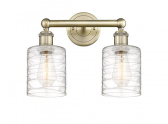 Cobbleskill - 2 Light - 14 inch - Antique Brass - Bath Vanity Light (3442|616-2W-AB-G1113)