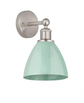Plymouth - 1 Light - 8 inch - Satin Nickel - Sconce (3442|616-1W-SN-MBD-75-SF)
