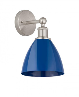 Plymouth - 1 Light - 8 inch - Satin Nickel - Sconce (3442|616-1W-SN-MBD-75-BL)