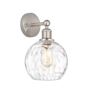 Athens Water Glass - 1 Light - 8 inch - Satin Nickel - Sconce (3442|616-1W-SN-G1215-8)