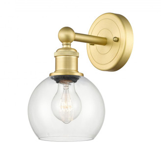Athens - 1 Light - 6 inch - Satin Gold - Sconce (3442|616-1W-SG-G122-6)