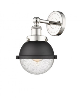 Edison - 1 Light - 7 inch - Polished Nickel - Sconce (3442|616-1W-PN-HFS-64-BK)