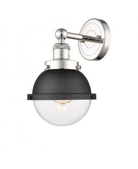 Edison - 1 Light - 7 inch - Polished Nickel - Sconce (3442|616-1W-PN-HFS-62-BK)