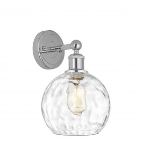 Athens Water Glass - 1 Light - 8 inch - Polished Chrome - Sconce (3442|616-1W-PC-G1215-8)