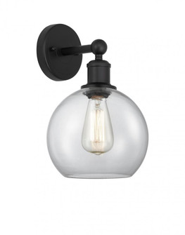 Athens - 1 Light - 8 inch - Matte Black - Sconce (3442|616-1W-BK-G122-8)