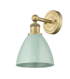 Plymouth - 1 Light - 8 inch - Brushed Brass - Sconce (3442|616-1W-BB-MBD-75-SF)