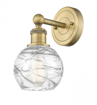 Athens Deco Swirl - 1 Light - 6 inch - Brushed Brass - Sconce (3442|616-1W-BB-G1213-6)