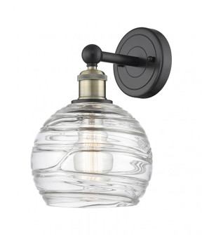 Athens Deco Swirl - 1 Light - 8 inch - Black Antique Brass - Sconce (3442|616-1W-BAB-G1213-8)