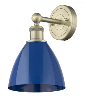Plymouth - 1 Light - 8 inch - Antique Brass - Sconce (3442|616-1W-AB-MBD-75-BL)