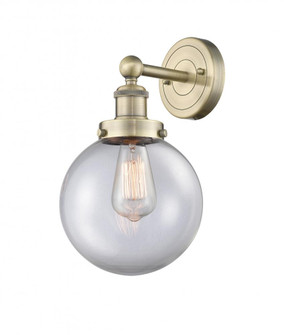 Beacon - 1 Light - 8 inch - Antique Brass - Sconce (3442|616-1W-AB-G202-8)