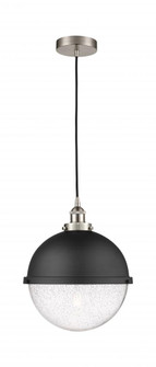 Edison - 1 Light - 13 inch - Satin Nickel - Mini Pendant (3442|616-1PH-SN-HFS-124-BK)