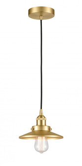 Edison - 1 Light - 8 inch - Satin Gold - Mini Pendant (3442|616-1PH-SG-M4-SG)