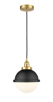 Edison - 1 Light - 9 inch - Satin Gold - Mini Pendant (3442|616-1PH-SG-HFS-81-BK)