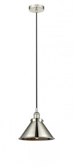 Edison - 1 Light - 10 inch - Polished Nickel - Mini Pendant (3442|616-1PH-PN-M10-PN)