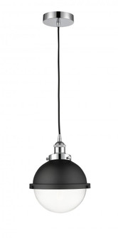 Edison - 1 Light - 9 inch - Polished Chrome - Mini Pendant (3442|616-1PH-PC-HFS-82-BK)