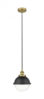 Edison - 1 Light - 9 inch - Brushed Brass - Mini Pendant (3442|616-1PH-BB-HFS-82-BK)