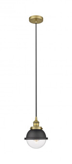 Edison - 1 Light - 7 inch - Brushed Brass - Mini Pendant (3442|616-1PH-BB-HFS-62-BK)