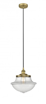 Oxford - 1 Light - 12 inch - Brushed Brass - Mini Pendant (3442|616-1PH-BB-G542)