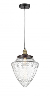 Bullet - 1 Light - 12 inch - Black Antique Brass - Cord hung - Mini Pendant (3442|616-1PH-BAB-G664-12)