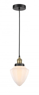 Bullet - 1 Light - 7 inch - Black Antique Brass - Cord hung - Mini Pendant (3442|616-1PH-BAB-G661-7)