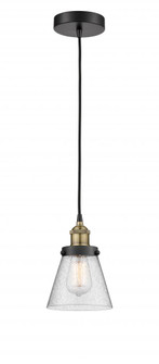 Cone - 1 Light - 6 inch - Black Antique Brass - Cord hung - Mini Pendant (3442|616-1PH-BAB-G64)