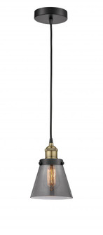 Cone - 1 Light - 6 inch - Black Antique Brass - Cord hung - Mini Pendant (3442|616-1PH-BAB-G63)