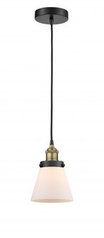 Cone - 1 Light - 6 inch - Black Antique Brass - Cord hung - Mini Pendant (3442|616-1PH-BAB-G61)