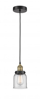 Bell - 1 Light - 5 inch - Black Antique Brass - Cord hung - Mini Pendant (3442|616-1PH-BAB-G52)