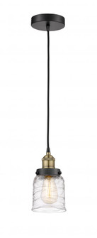 Bell - 1 Light - 5 inch - Black Antique Brass - Cord hung - Mini Pendant (3442|616-1PH-BAB-G513)