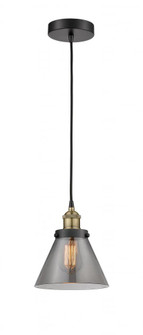 Cone - 1 Light - 8 inch - Black Antique Brass - Cord hung - Mini Pendant (3442|616-1PH-BAB-G43)